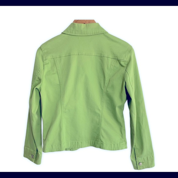 Live A Little Lime Green Jacket Sz SP - Picture 4 of 5